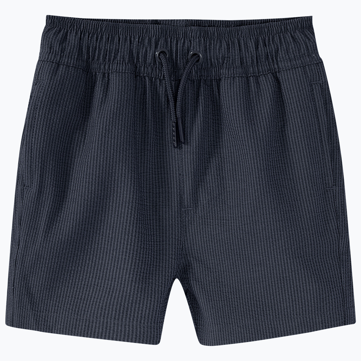 Jonas Nielsen Jungen Badeshorts aus Seersucker-Gewebe dunkelgrau