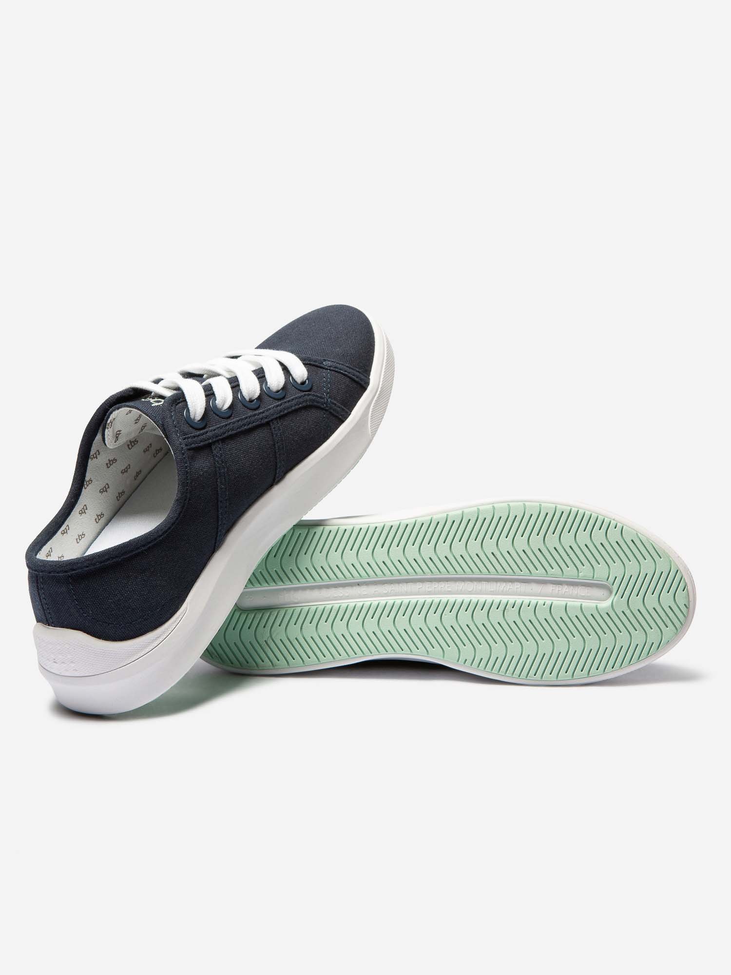 Tennis Femme En Toile Marine