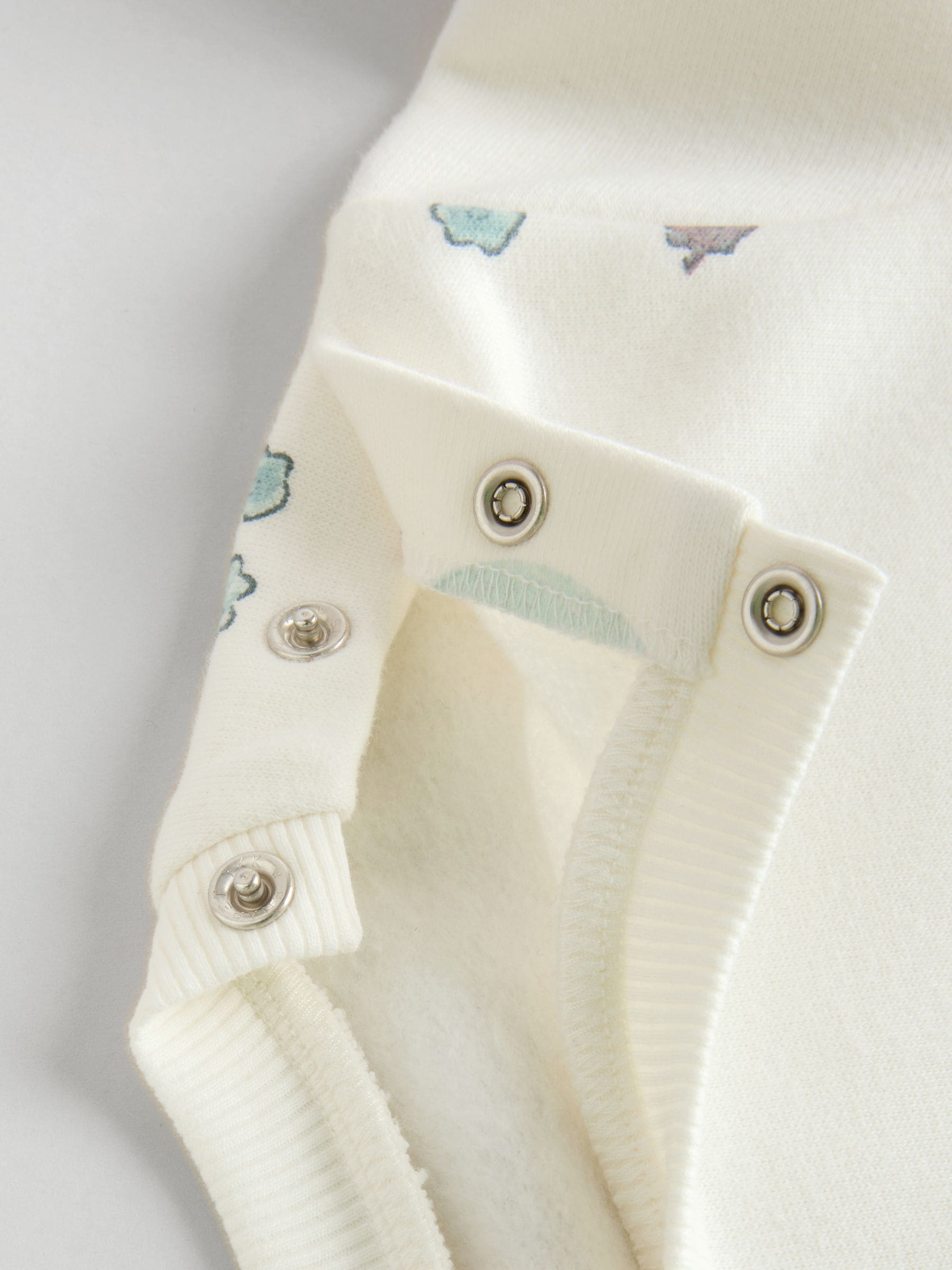 Crème gebloemd - Set van 2 -delige Baby Sweater en Joggingbroeken (0mnd -2jr)
