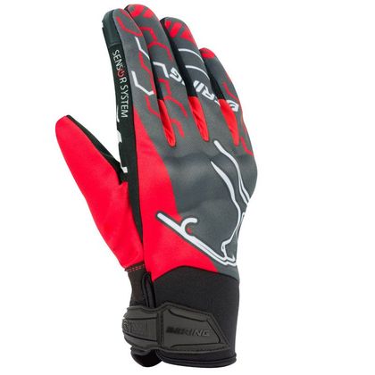 Gants Bering WALSHE - Gris / Rouge
