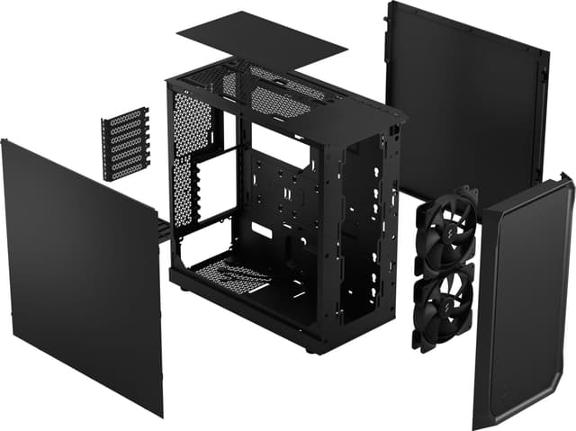 Fractal Focus 2 sort Solid computerkabinet