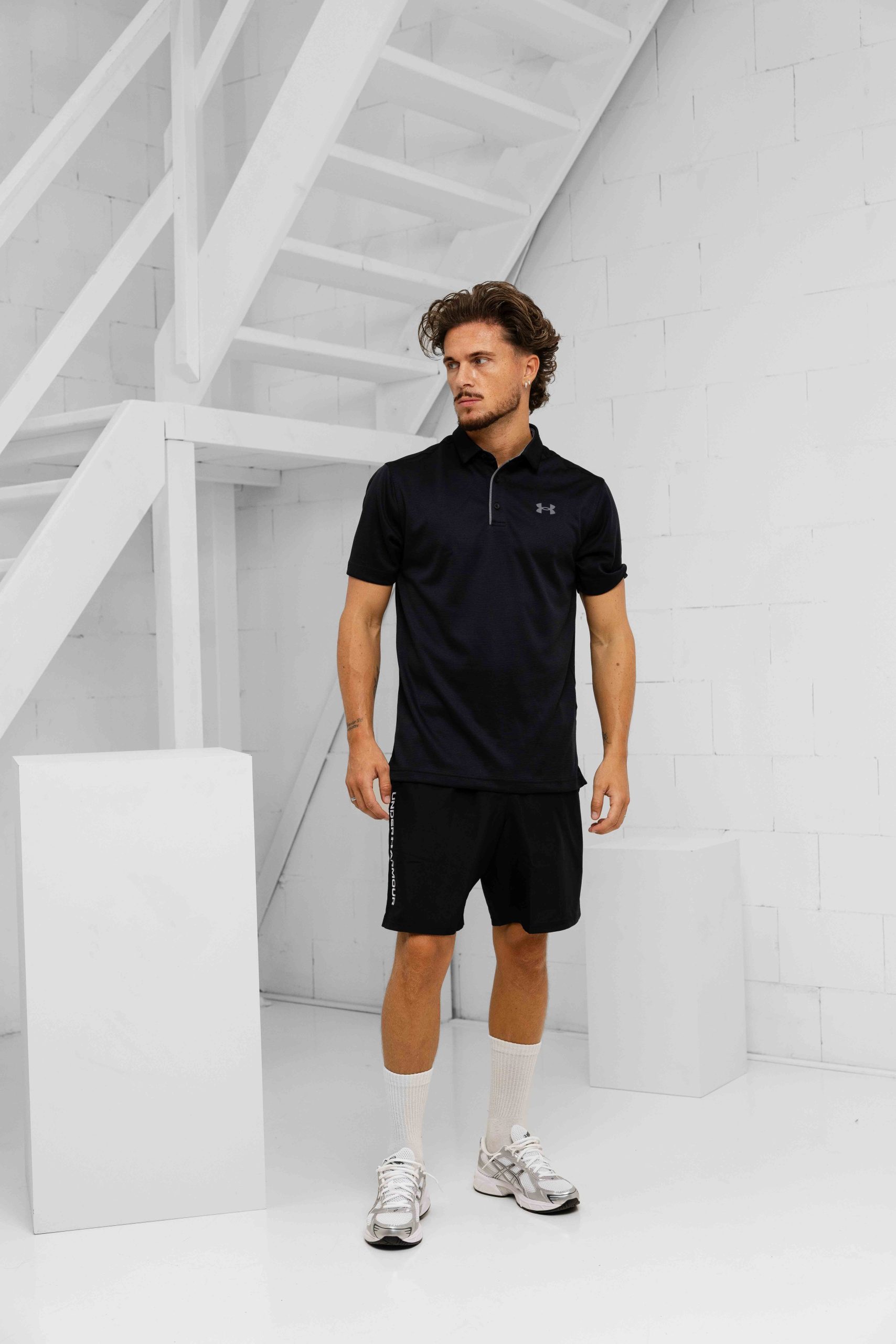Under Armour Tech Polo Heren Zwart
