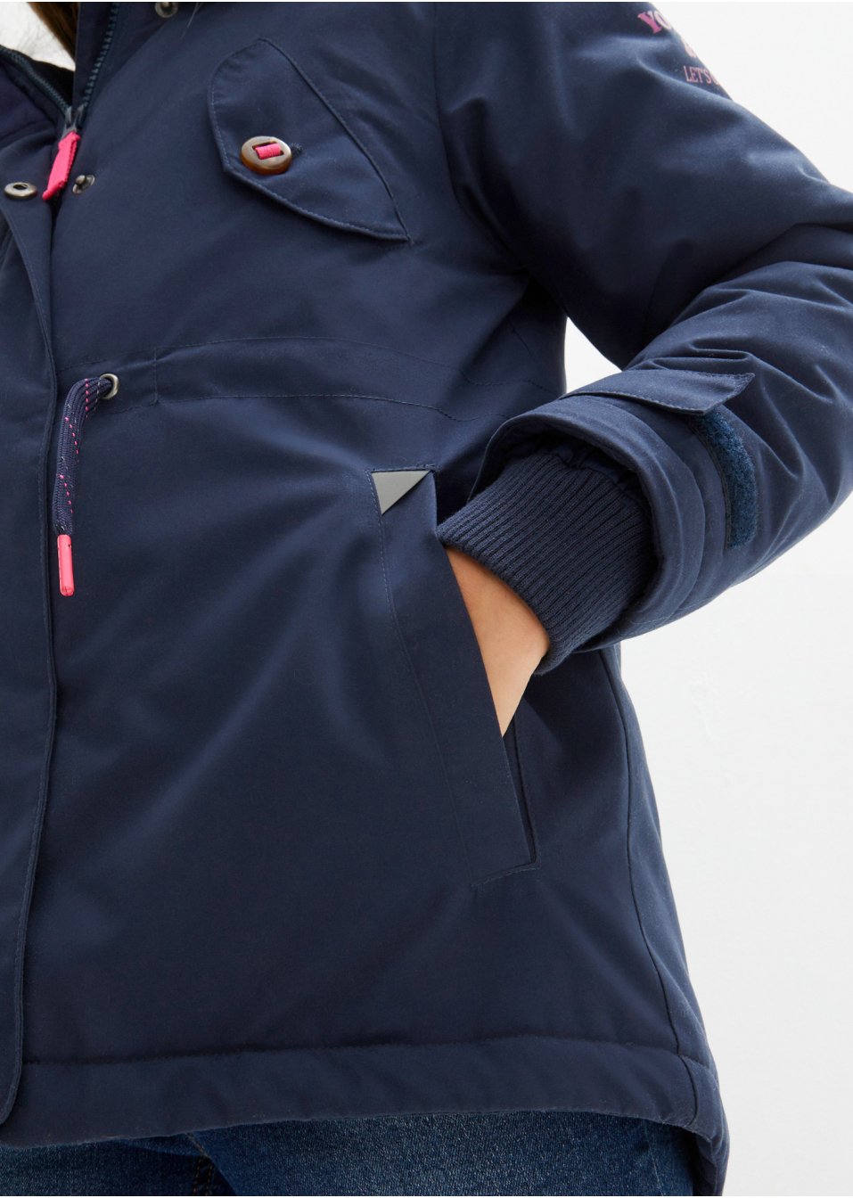 Parka hiver fille avec col synthétique