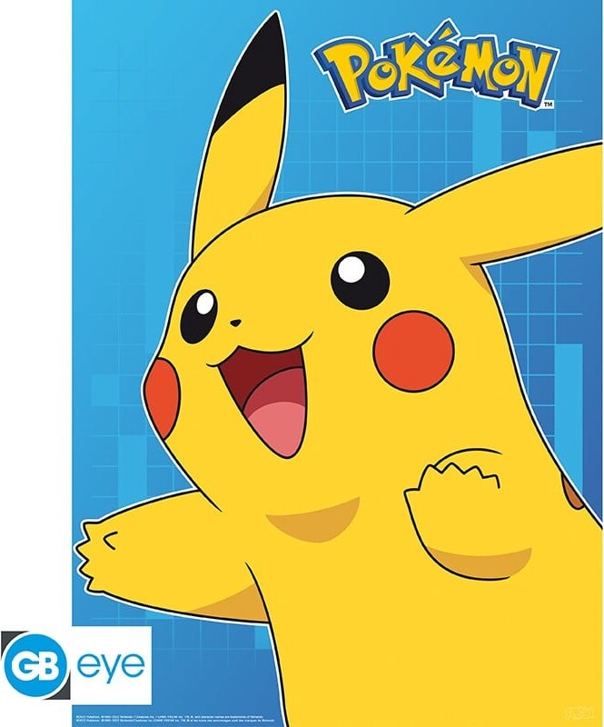 Pokémon Plakater - Colourful Characters - 52X38 CM - 2 Stk