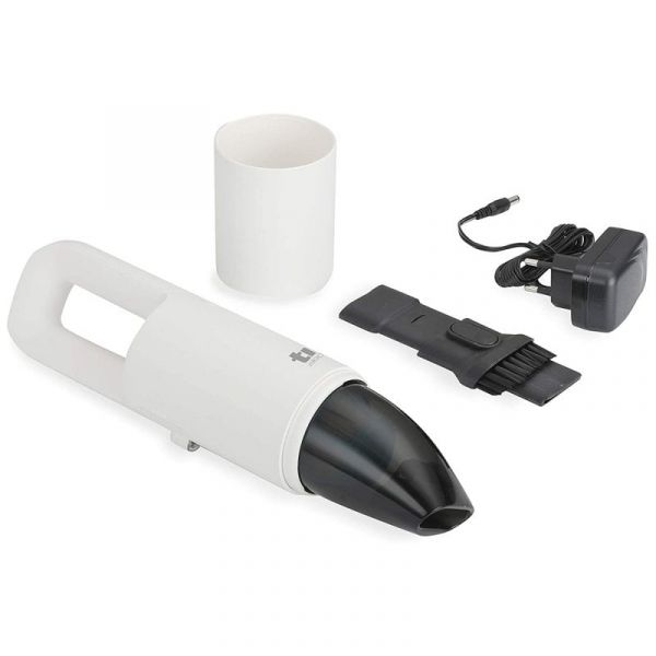 TM Electron Mini Aspirador Portátil Recarregável Branco