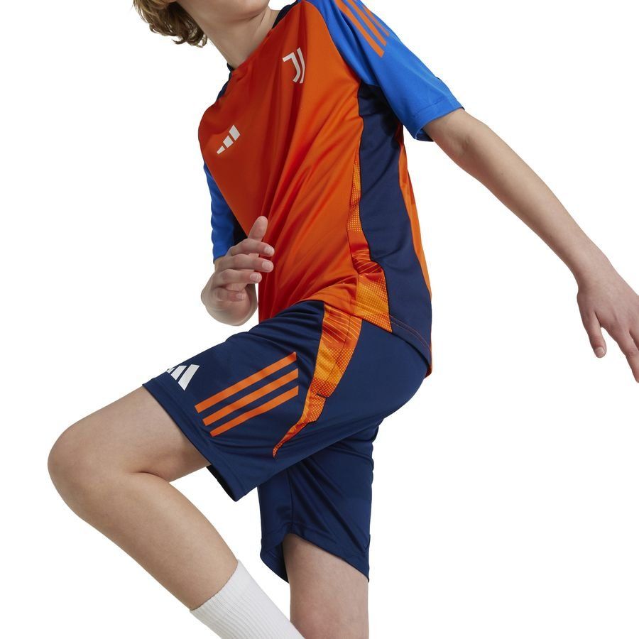 Juventus Short d'Entraînement Tiro 24 - Bleu/Orange Enfant