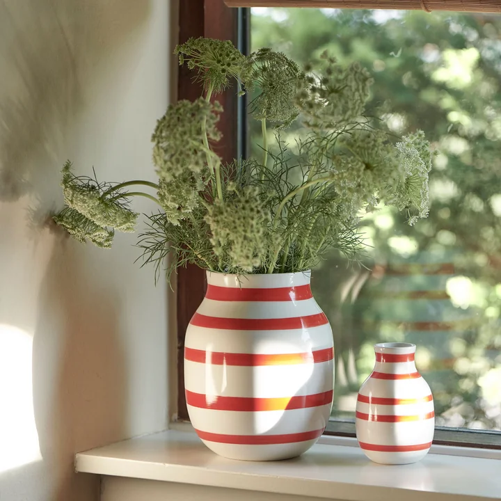 Kähler Design - Omaggio Vase H 31 cm, schwarz