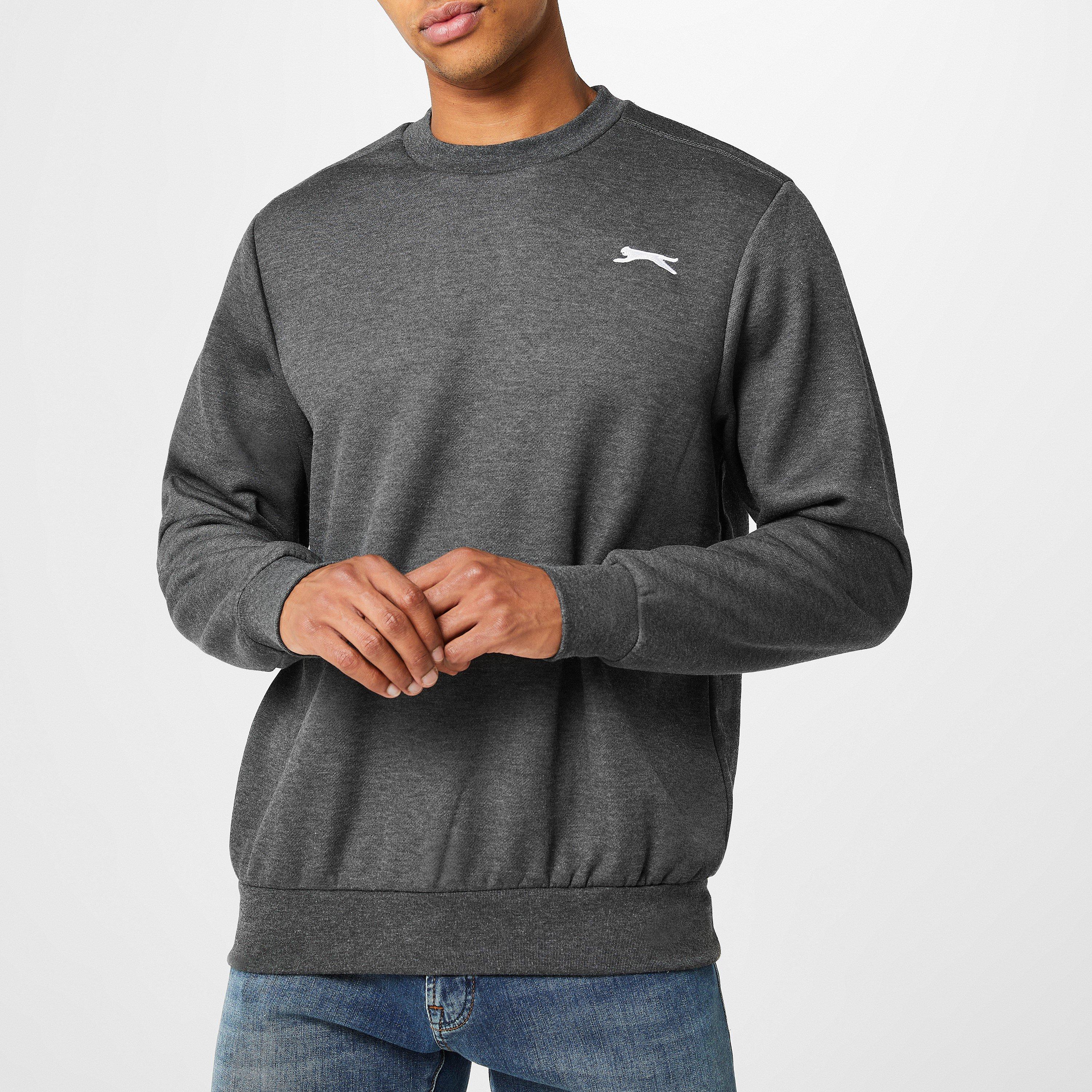 Slazenger Fleece Crew Sweater Mens