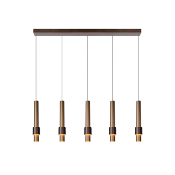 Lucide hanglamp Margary 5x4.2W koper