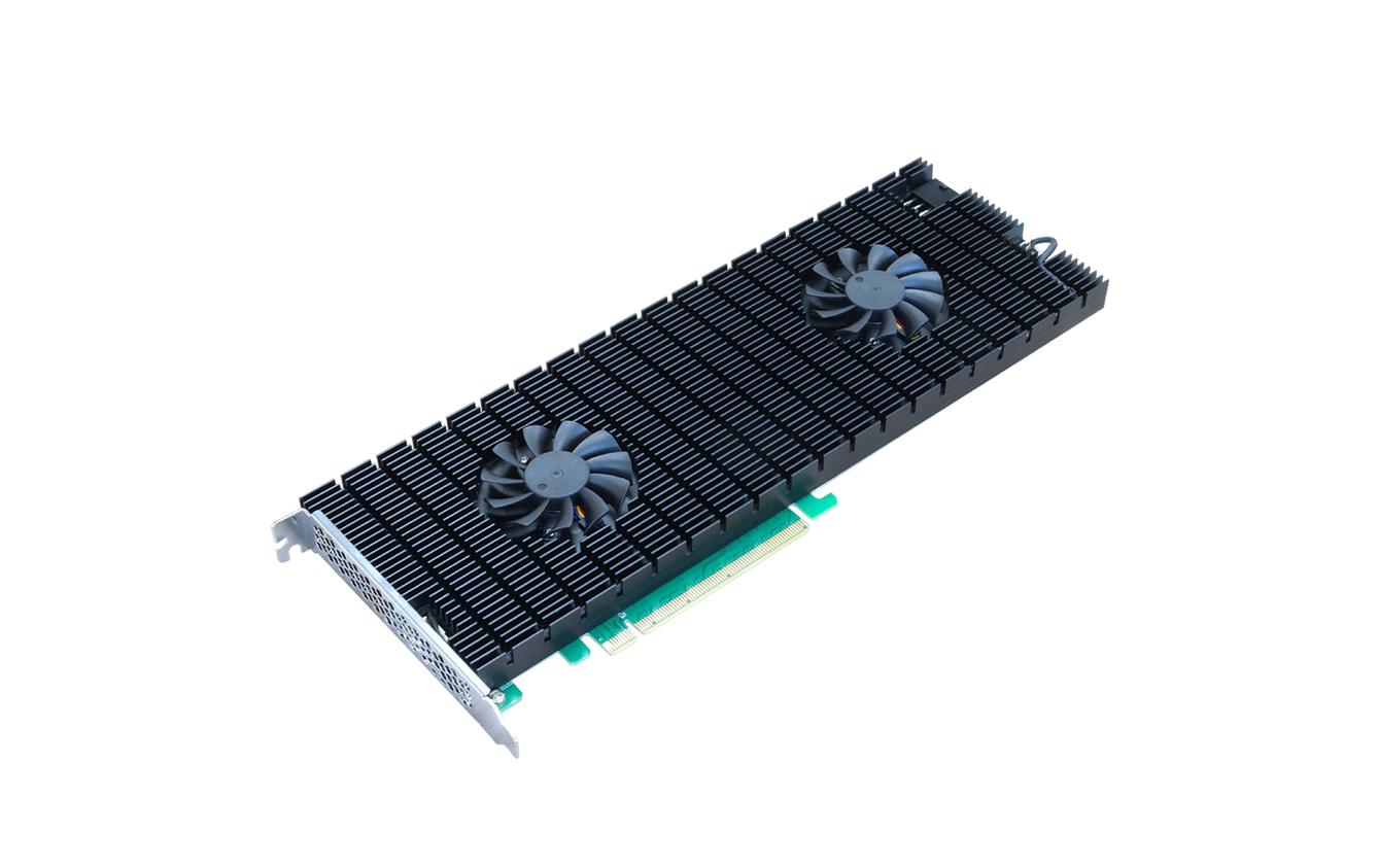 Host Bus Adapter Rocket 1108A PCI-Ex16v3 - 8x M.2 NVMe<br>PCIe 3.0 x16 8-Port M.2 NVMe HBA – Leistungsstarke 8-Kanal PCIe Gen3 M.2 NVMe Verbindungslösung
