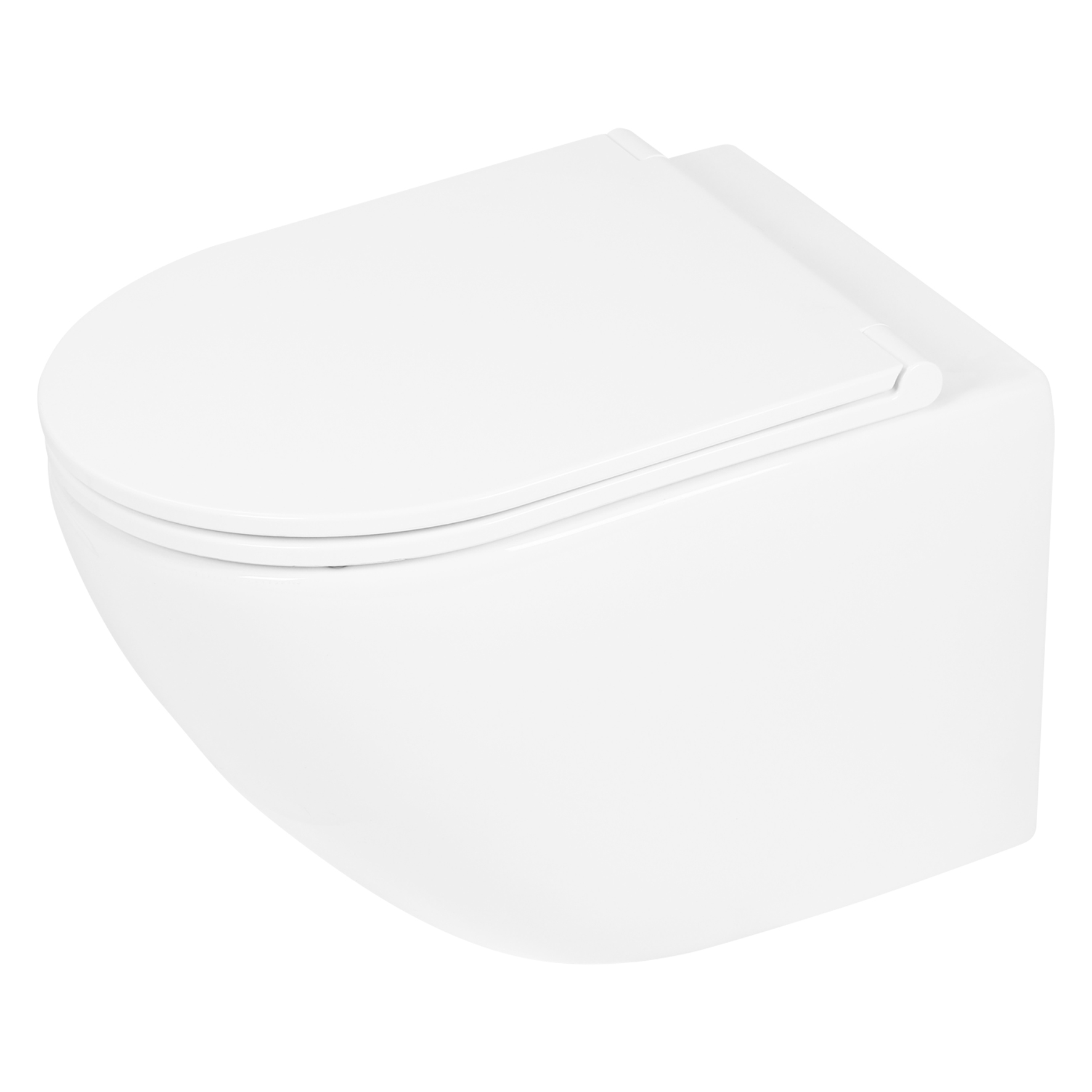 Differnz hangend toilet randloos met zitting wit