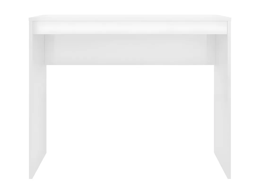 Bureau Blanc brillant 90x40x72 cm Bois d'ingénierie