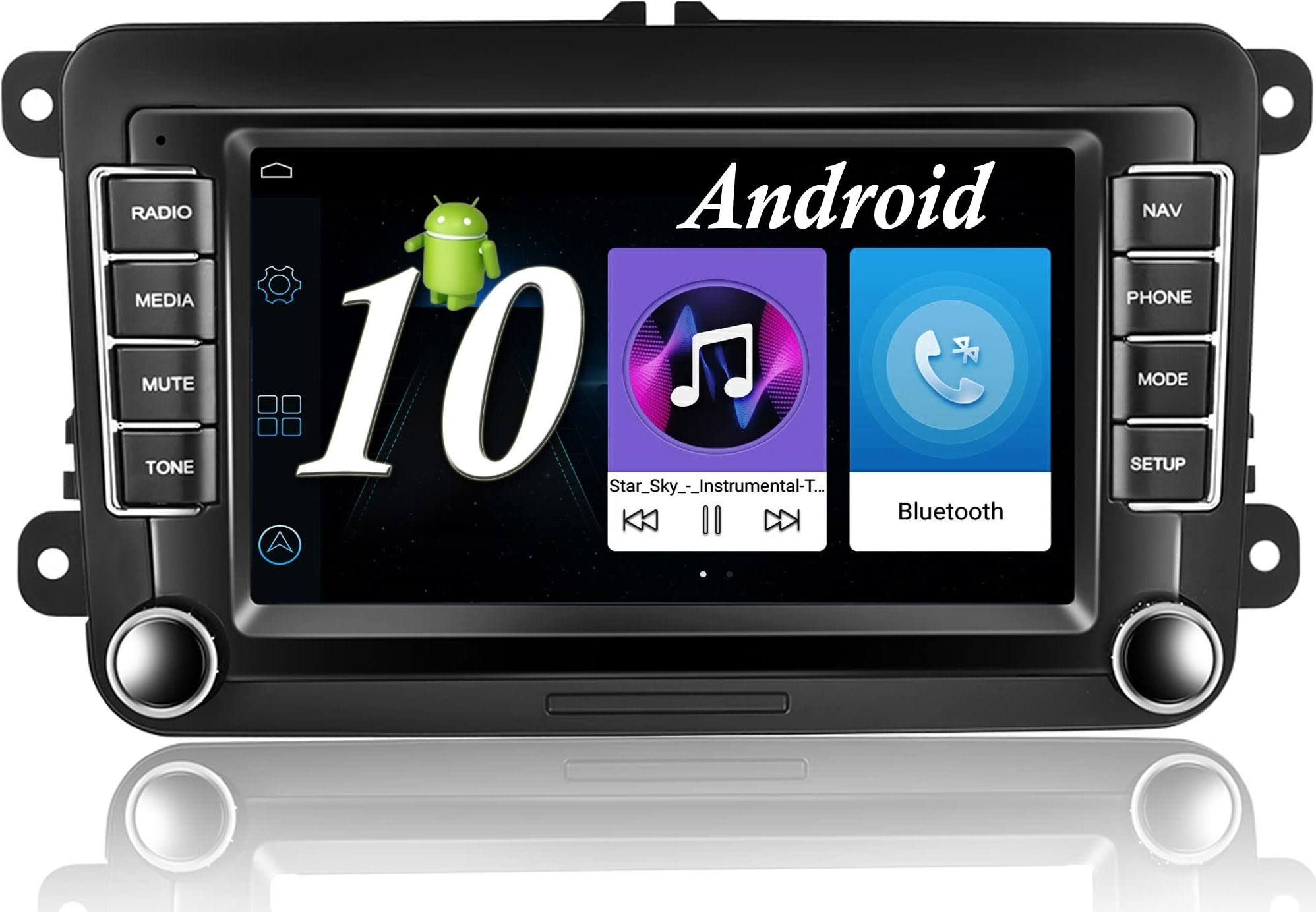 CAMECHO Android Radio für VW Golf 5 Golf 6 Polo Skoda Seat