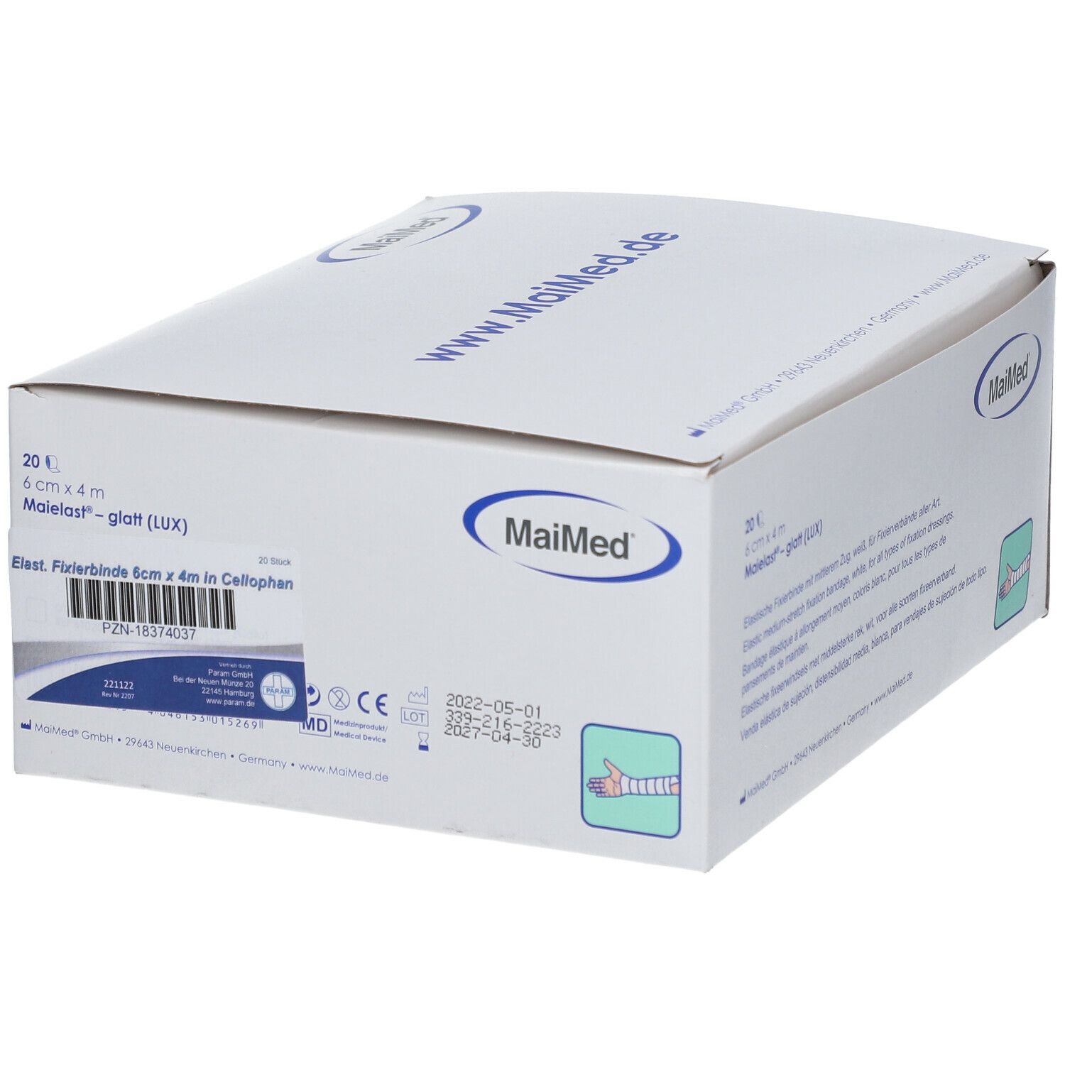 MaiMed® Maielast® - glatt (LUX) 6 cm x 4 m