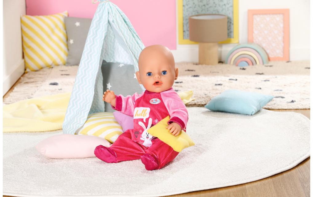 Puppenkleidung Strampler Pink 43 cmKuschelig weicher Puppen-Einteiler