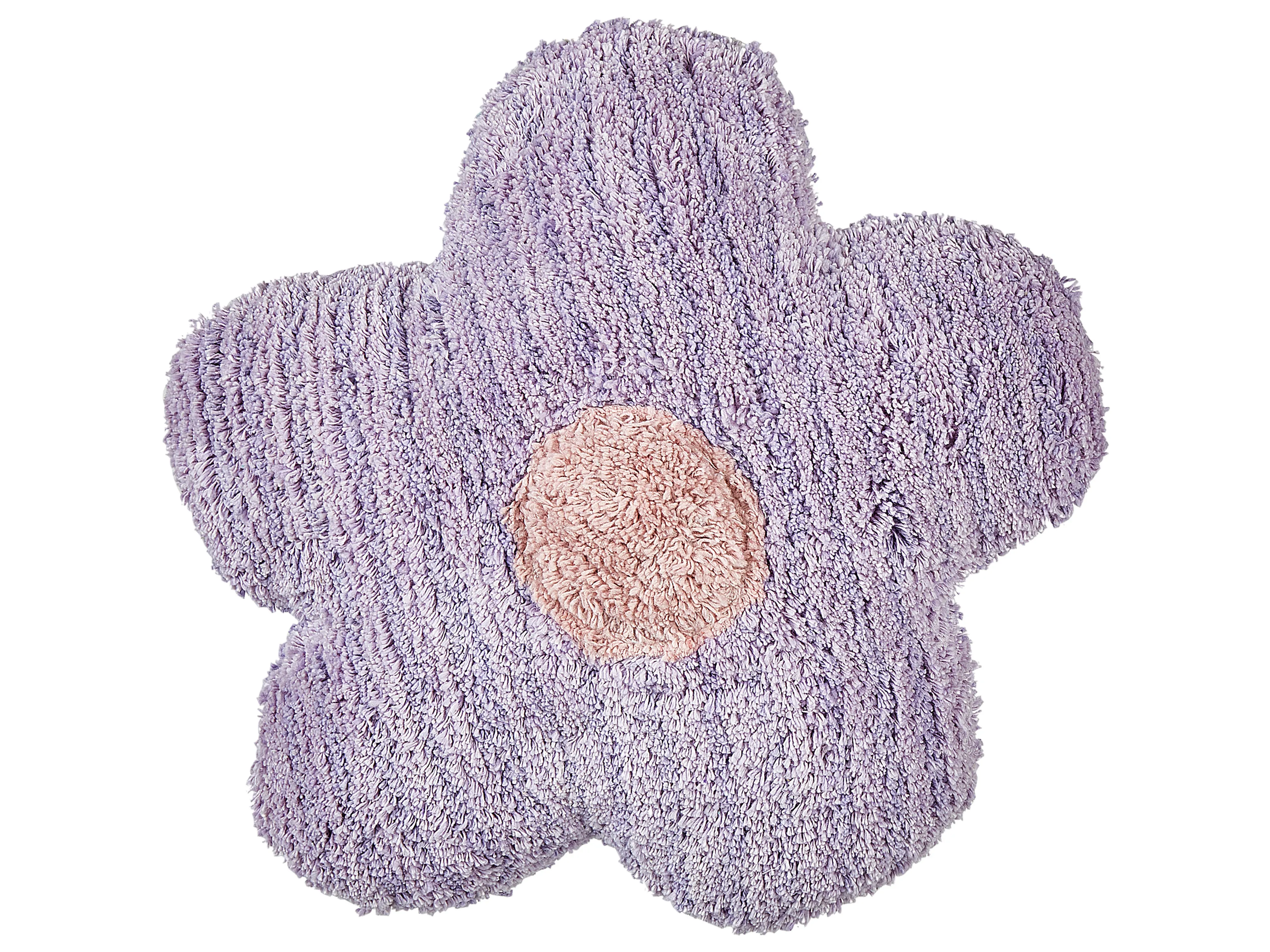 Set van 2 sierkussens SORREL Katoen 30 x 30 cm Paars Bloem