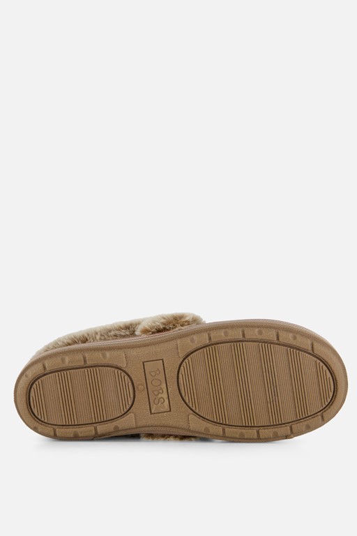 Skechers Bobs Too Cozy Chic Cat Pantoffels taupe