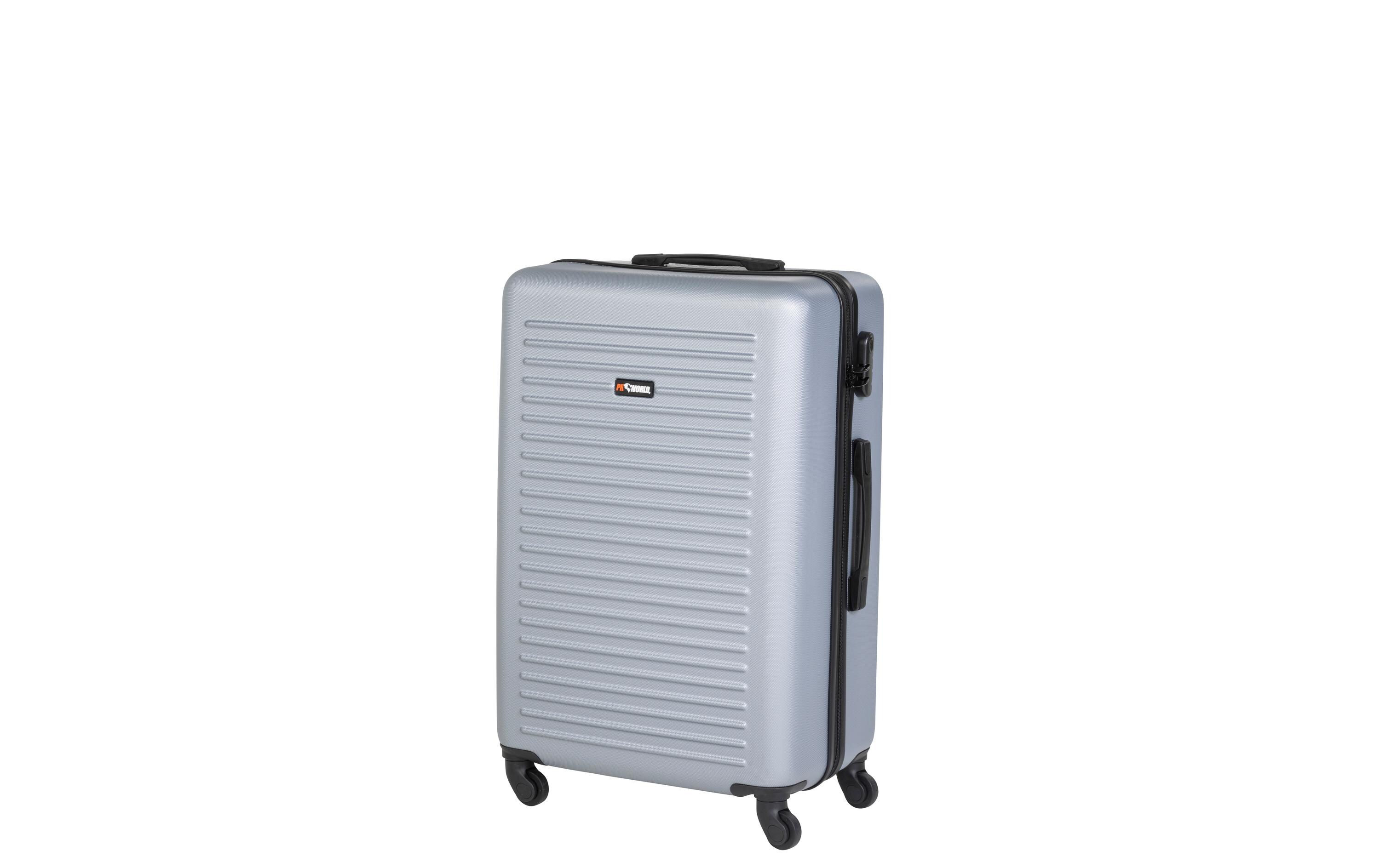 Reisekofferset 3-teiligt, Silbergrau<br>Drei Trolleys unterschiedlicher Grösse
