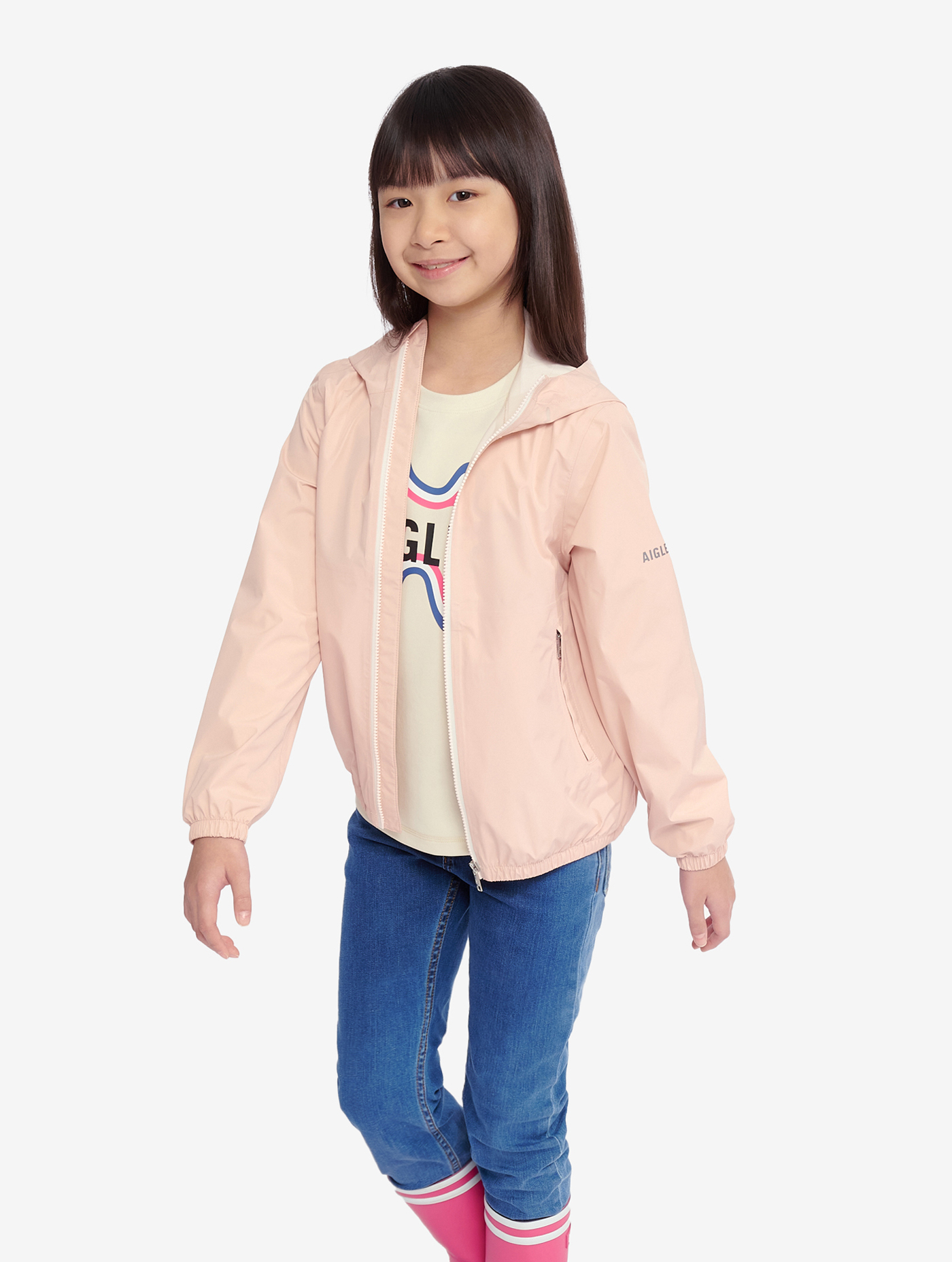 Imperméable et coupe-vent enfant MTD et UVC pliable ANTIQUE ROSE I
