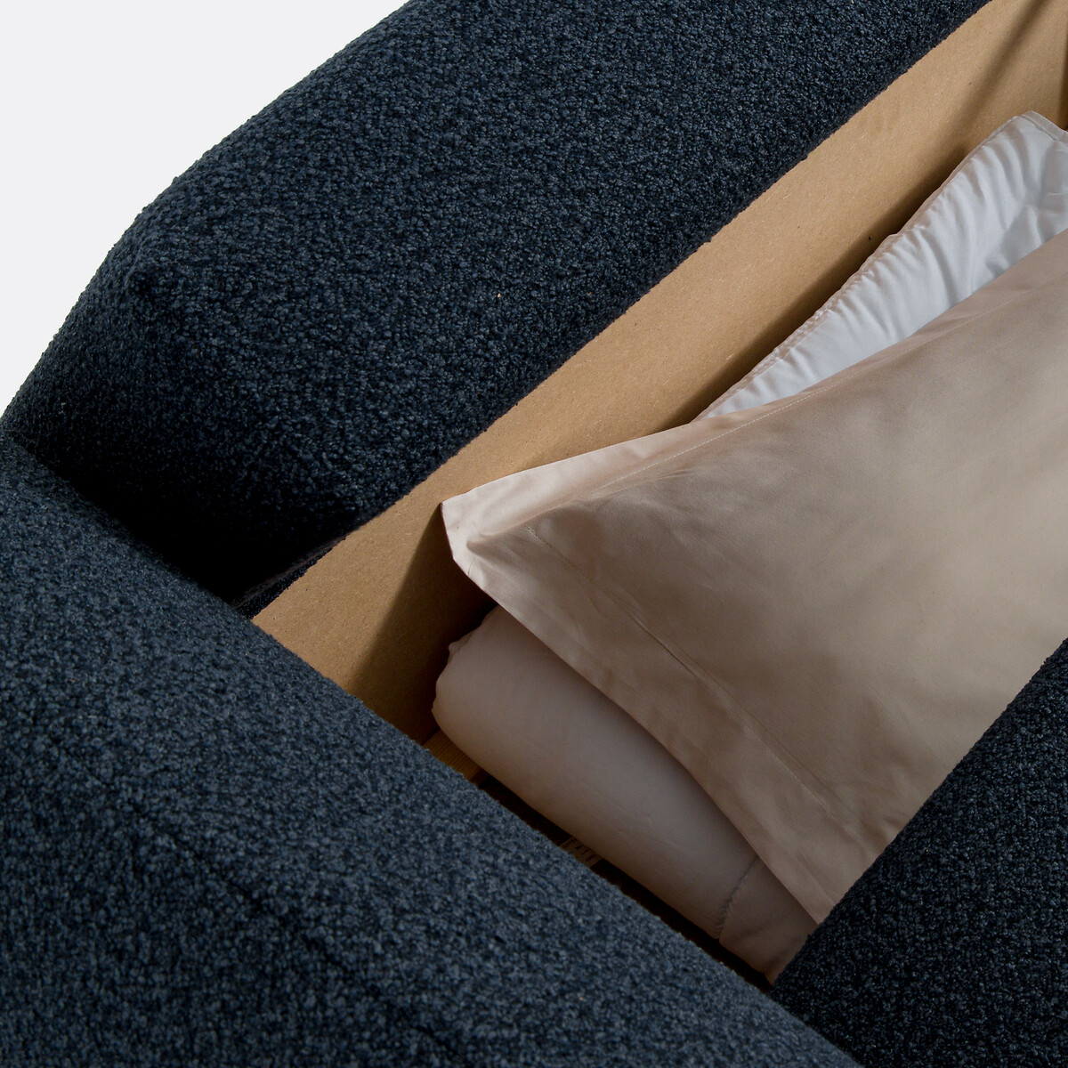 LA REDOUTE INTERIEURS<br>Sofá-cama de 3 lugares em tecido atoalhado fino, Edith