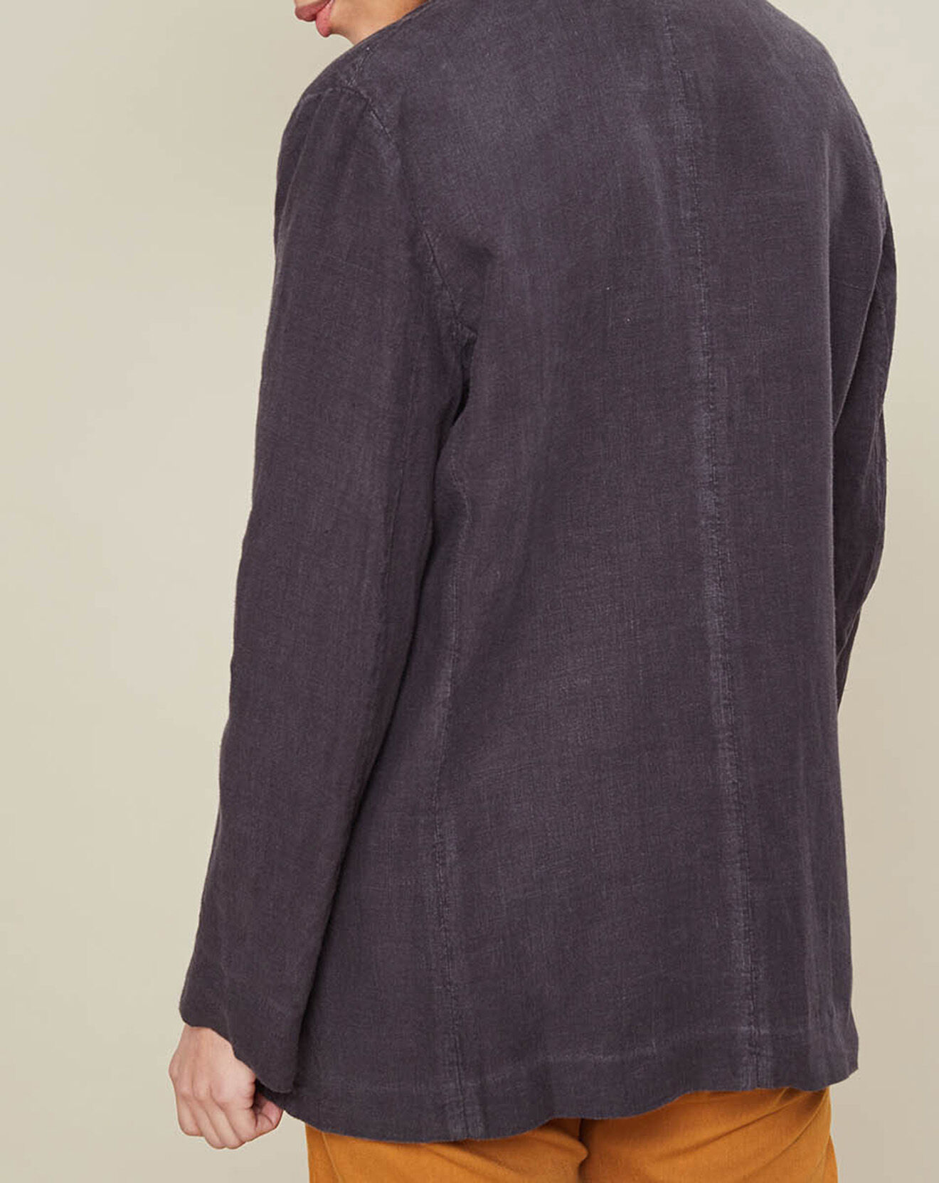 Hartford Veste blazer 100% Lin Vaison charcoal