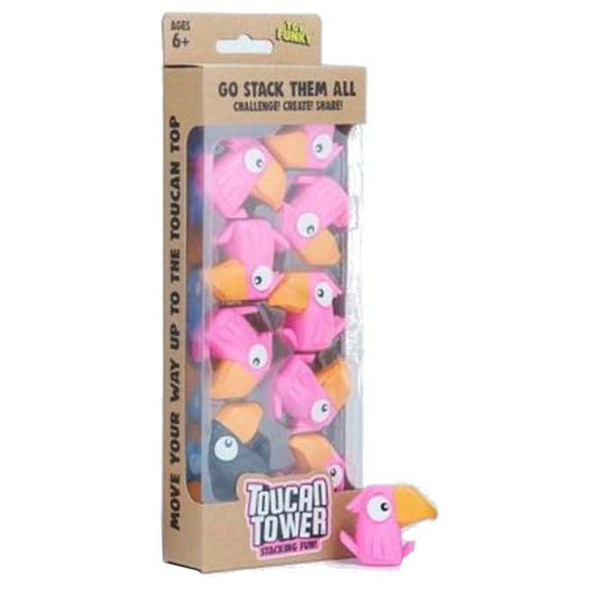 Toucan Tower - Stacking Fun - pink