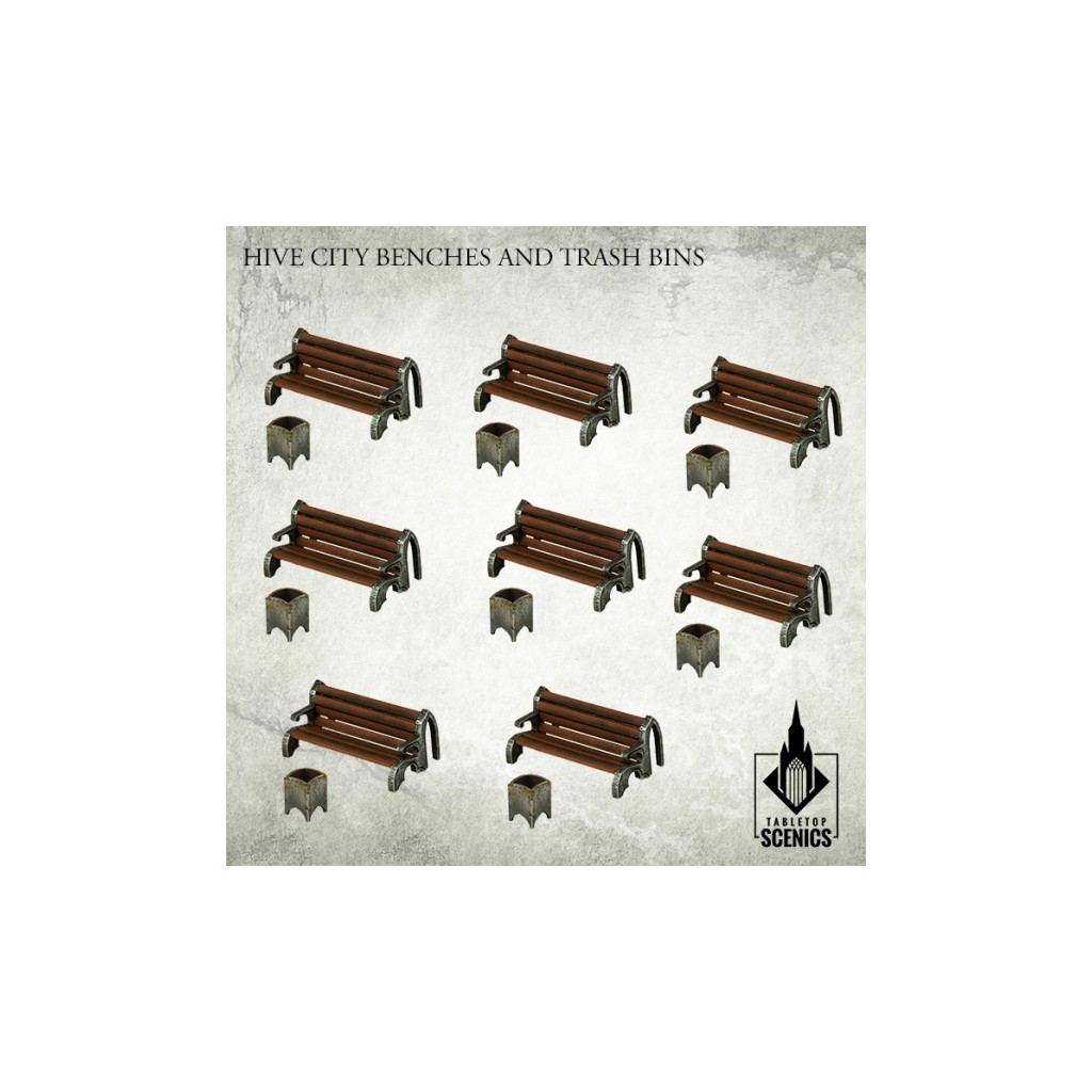 Hive City Benches & Trash Bins