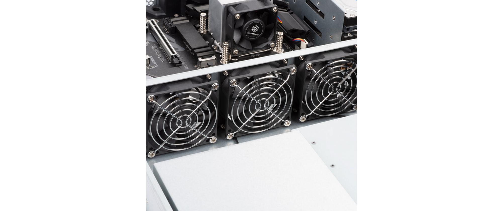 Gehäuse SST-RM23-502<br>Industrielles 2HE-ATX-Rackmount-Speicherservergehäuse mit dualem 5.25-Zoll-Laufwerkschacht und USB-3.1-Gen1-Schnittstelle
