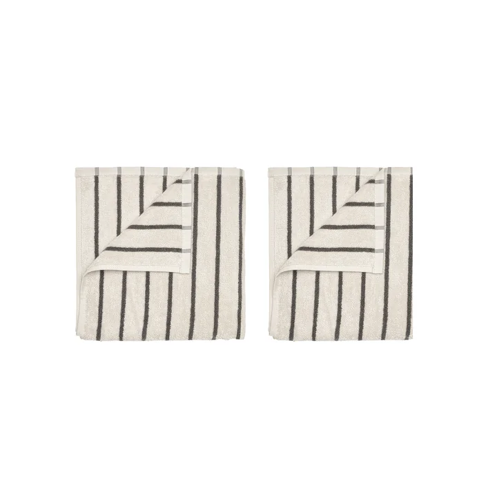 Blomus - Arto Gästehandtuch, 50 x 30 cm, moonbeam / magnet (2er-Set)
