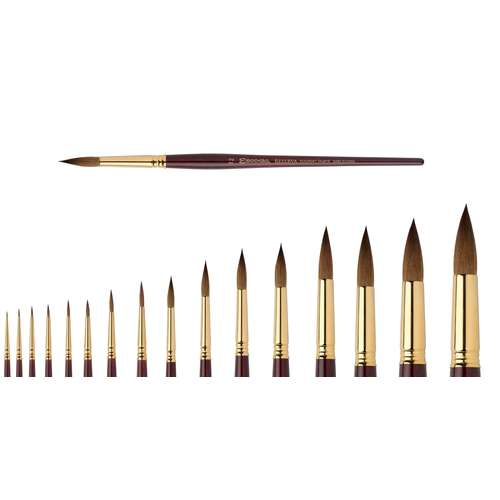 ESCODA® Reserva Kolinsky Rotmarderhaar Aquarellpinsel, Serie 1212