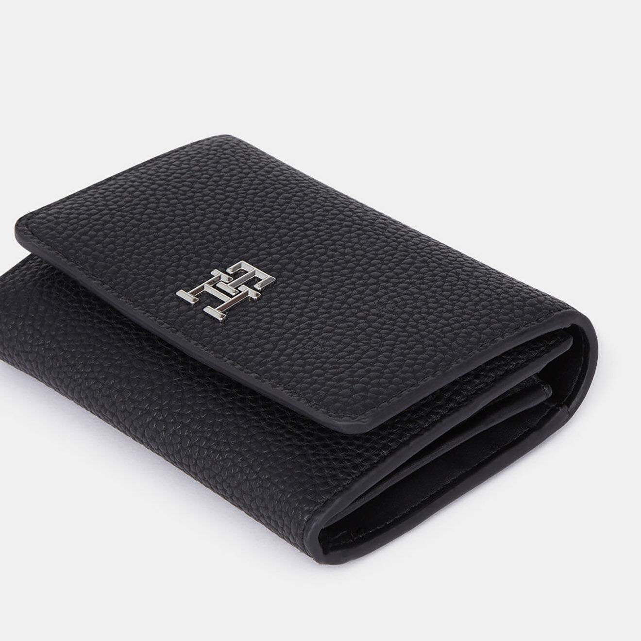 Tommy Hilfiger Porte-monnaie Emblem noir - 10x13 cm