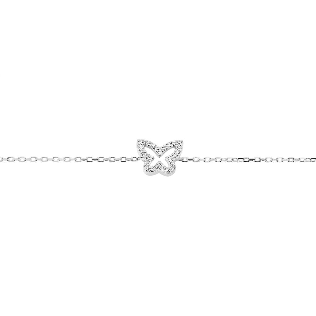 Bracelet Gladys Argent Blanc Oxyde De Zirconium