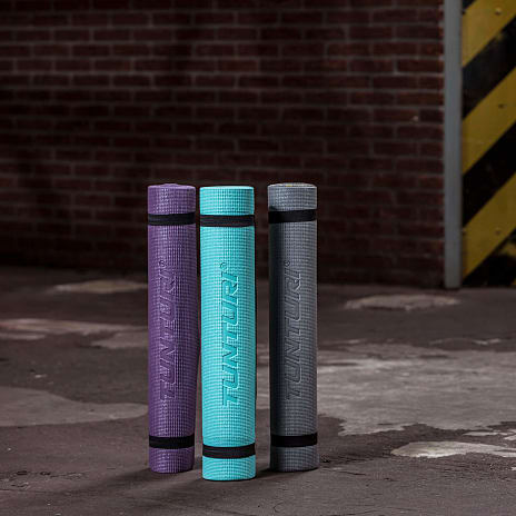Tunturi PVC yogamåtte 4 mm 182 x 61 cm - lilla
