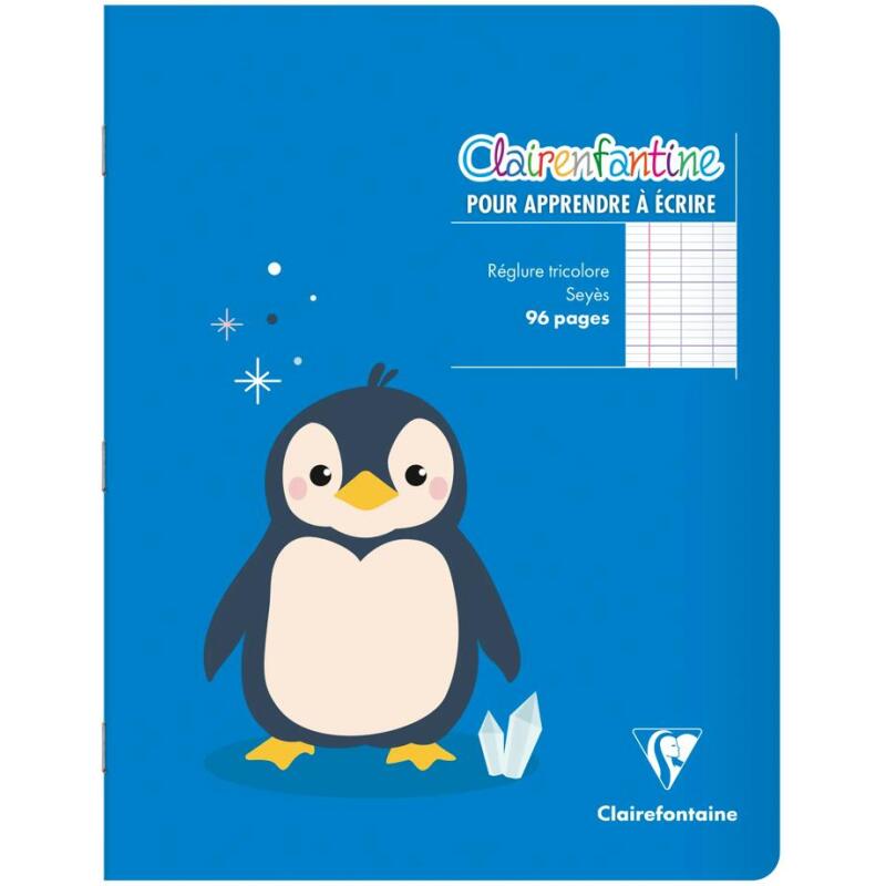 Cahier piqué Clairenfantine 17x22 cm 96 pages grands carreaux Couleur aléatoire - Assortis