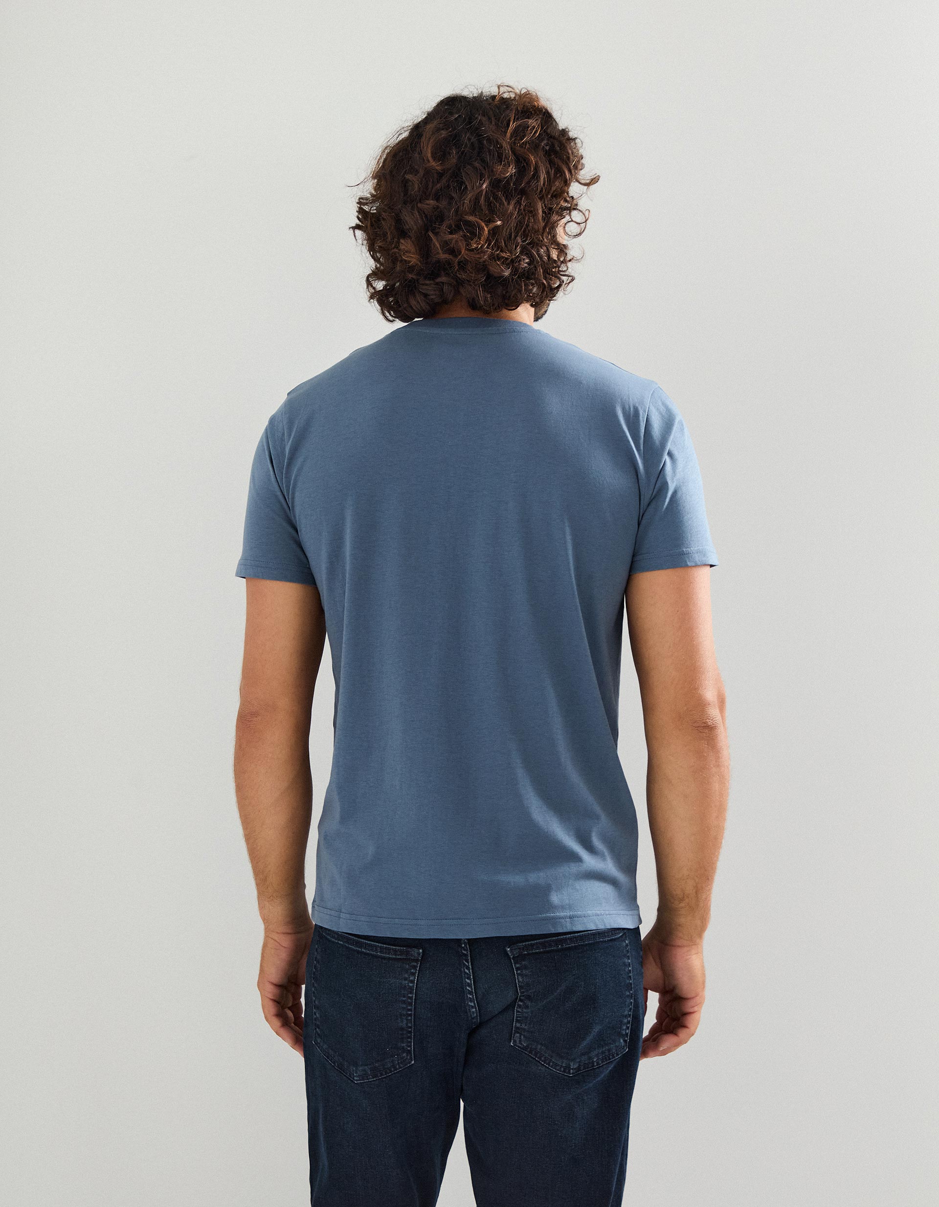 T-shirt Print, Homem, Azul
