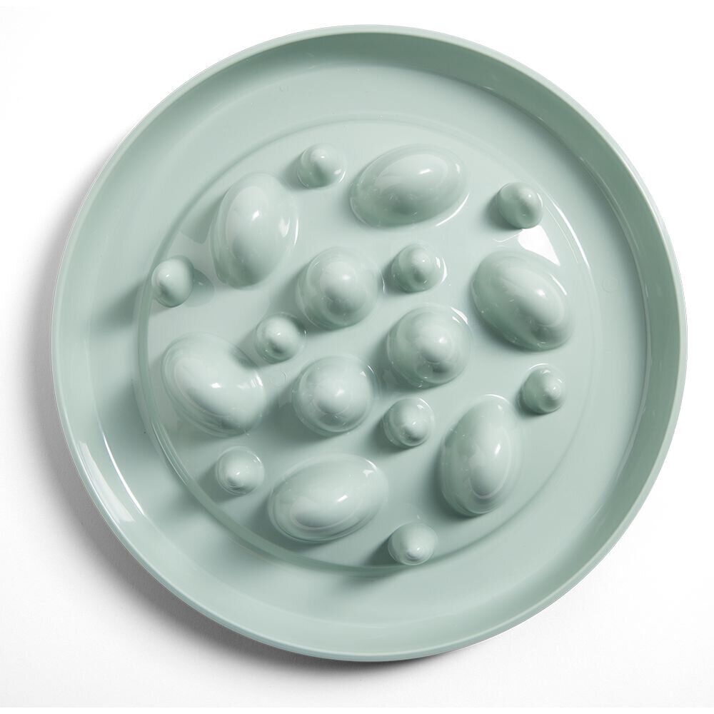 Gamelle anti glouton Ø32xH7cm plastique - 3 coloris