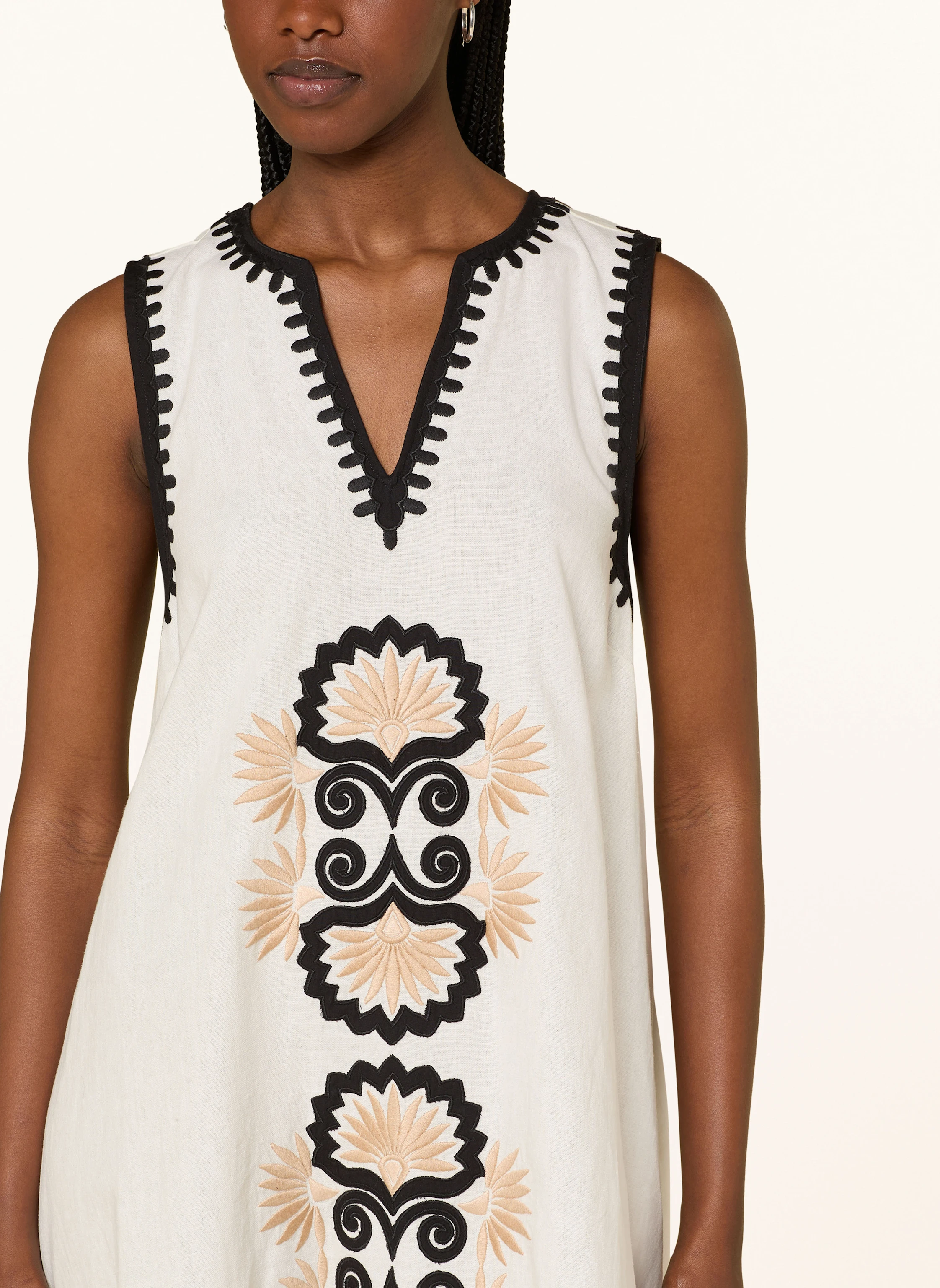 Grace Kleid mit Leinen