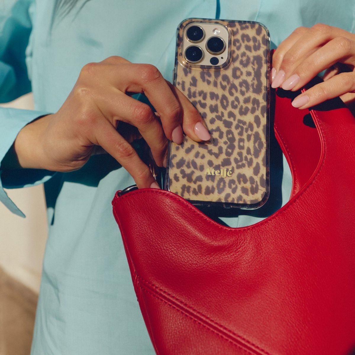Ateljé Leopard iPhone case - no rings