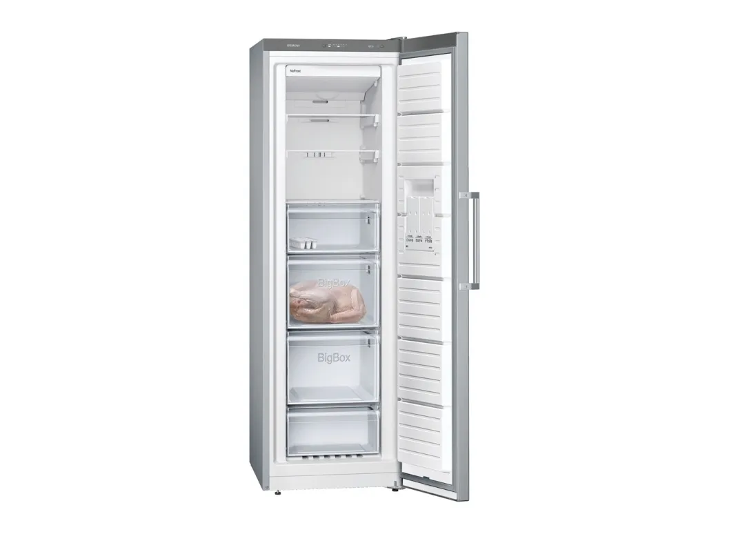 Siemens iQ300 GS36NVIEP - Fryser - stående - bredde: 60 cm - dybde: 65 cm - højde: 186 cm - 242 liter - Klasse E - inox-easyclean