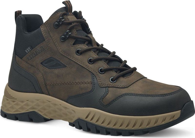 s.Oliver - Hoge Sneakers - Brown Comb - Heren - Waterafstotend