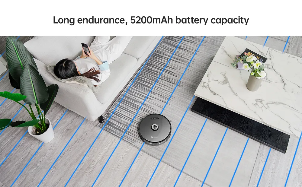 Proscenic 2-i-1 Robot- og moppestøvsuger M8Pro