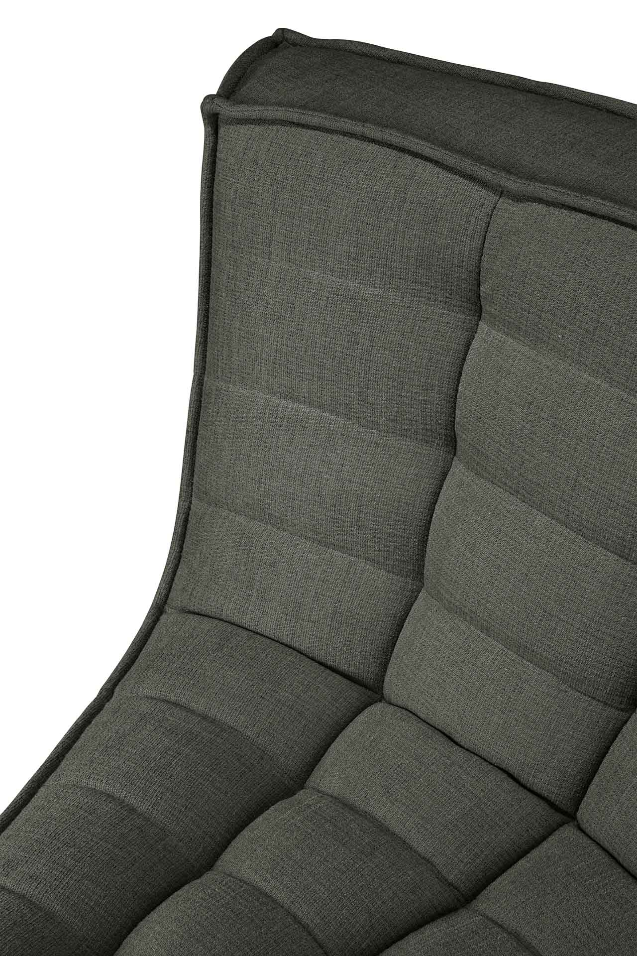 Sofa N701- 45° rond hoekelement - eco stof moss green