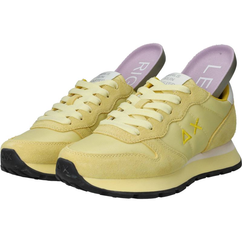 Sun 68 Ally Solid Nylon Sneakers Geel Dames
