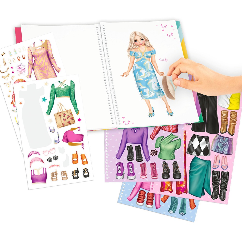 TOPModel Anzieh-Stickerbuch zum Ausschneiden