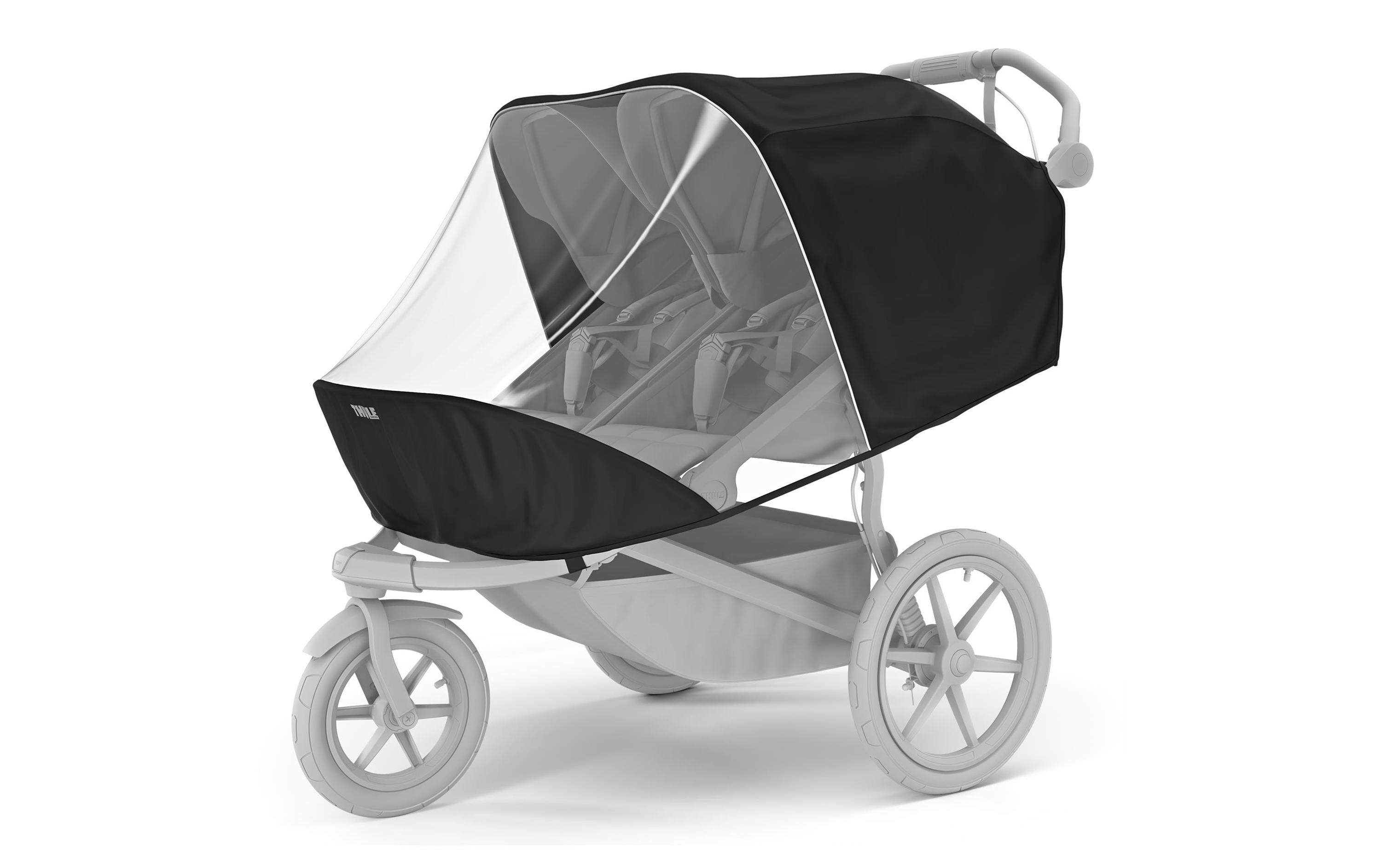 Regenschutz Urban Glide 3 double SchwarzDoppelter Regenverdeck