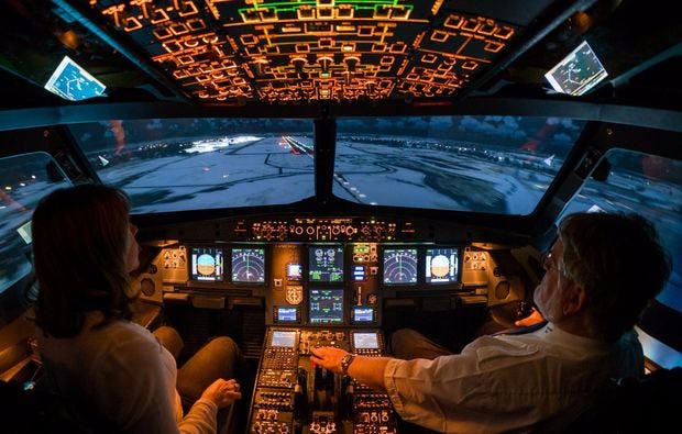 Flugsimulator Airbus A320 in Dresden als perfektes Geschenk