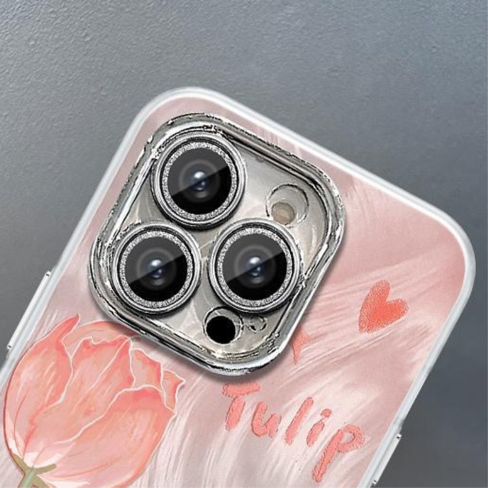 iPhone 15 Pro Max Gummi Hülle Air Cushion Fallschutz - Tulpen