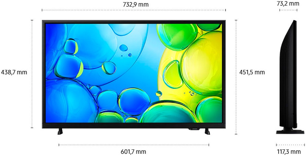 Samsung LED-Fernseher »GU32F6009FU« 80 cm/32 Full HD Smart-TV HDR, Q-Symphony, Dolby Surround Sound, Triple Tuner, Smart-Hub