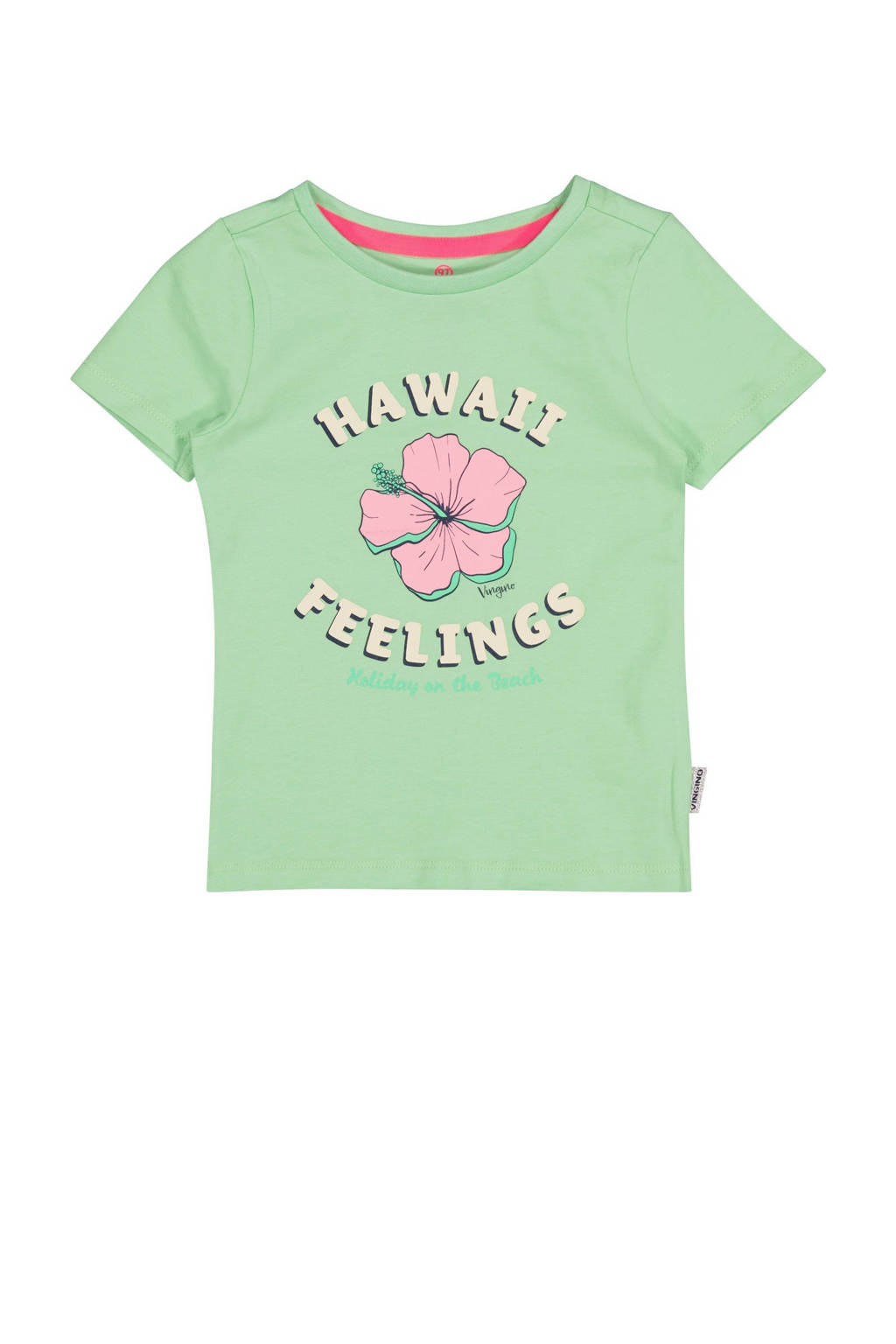 Vingino T-shirt HANNEKE met printopdruk lichtgroen