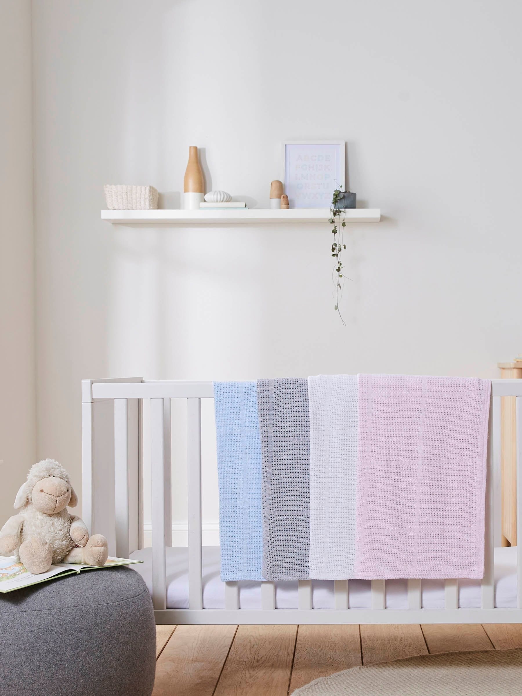 Clair De Lune Large Cellular 100% Cotton Blanket